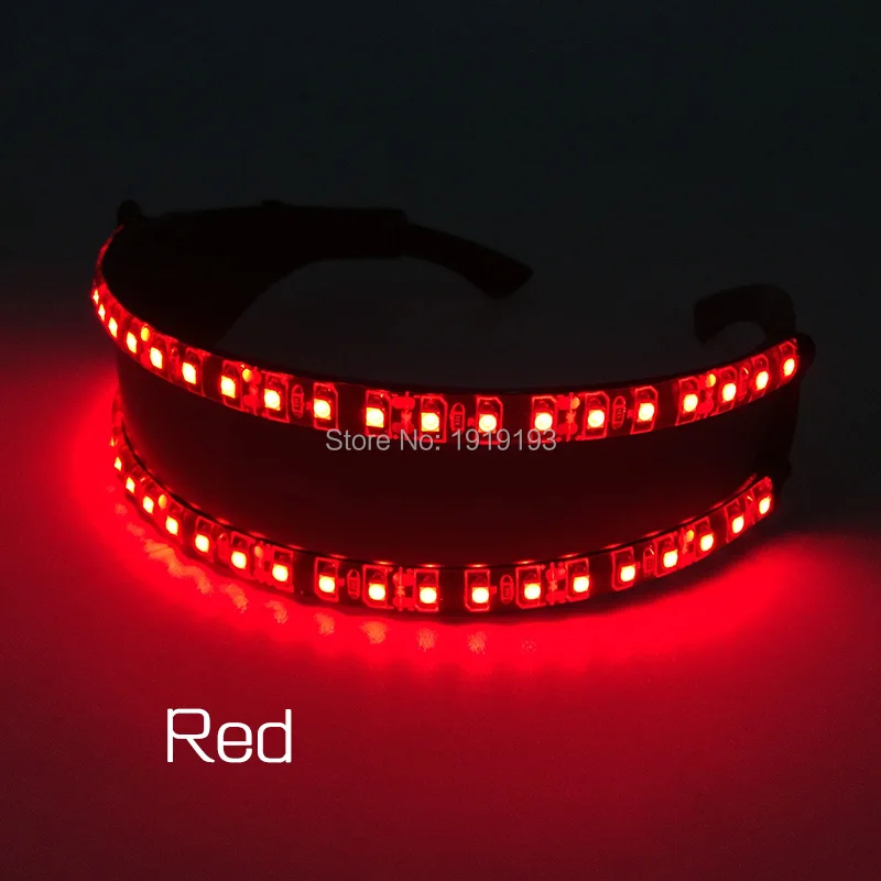 Яркий светодиодный светильник DC12V, очки Rave Cospaly, лазерные концертные привлекательные очки для ночного бара, шоу, флуоресцентные вечерние принадлежности
