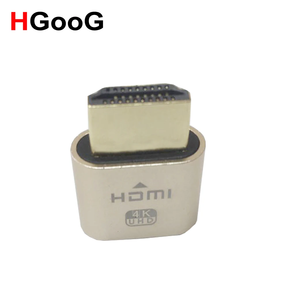 HGooG VGA виртуальный дисплей адаптер HDMI DDC EDID заглушка Безголовый призрак эмулятор