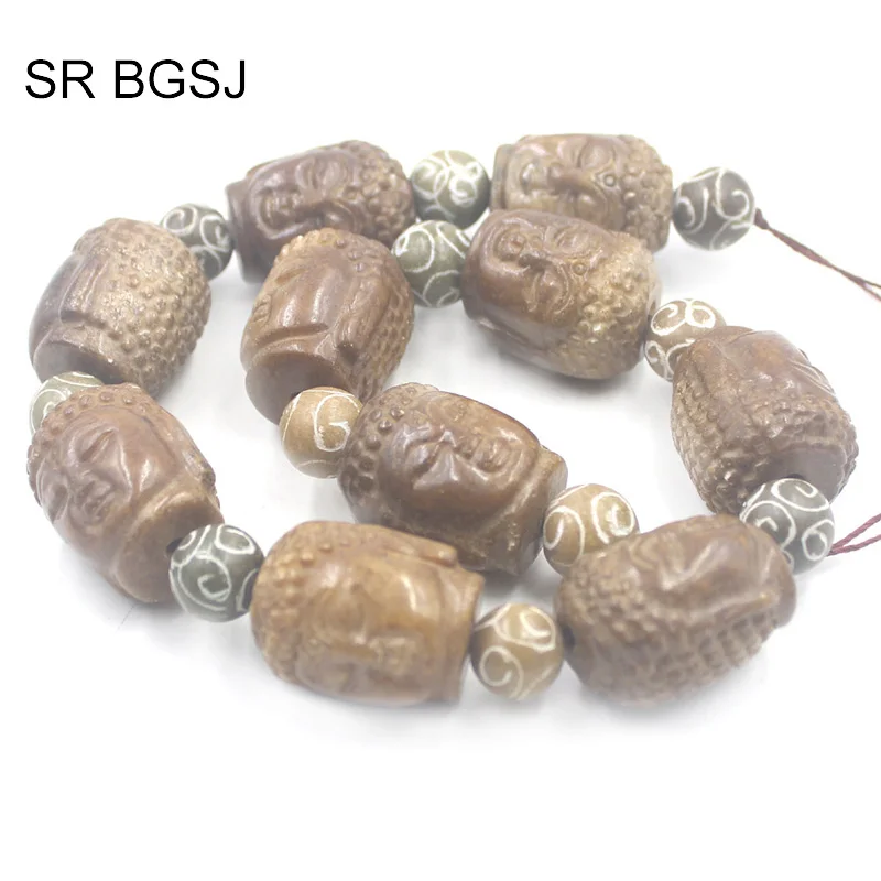 Free Shipping 20x28mm Carved Buddha Hua Show Jades Genuine Gems Craft Stone Beads Strand 15&quot | Украшения и аксессуары