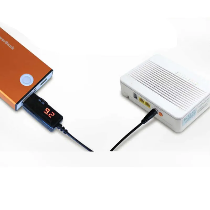 Мобильная мощность Boost 9V/12V удлинитель с роутером шнур питания высокое