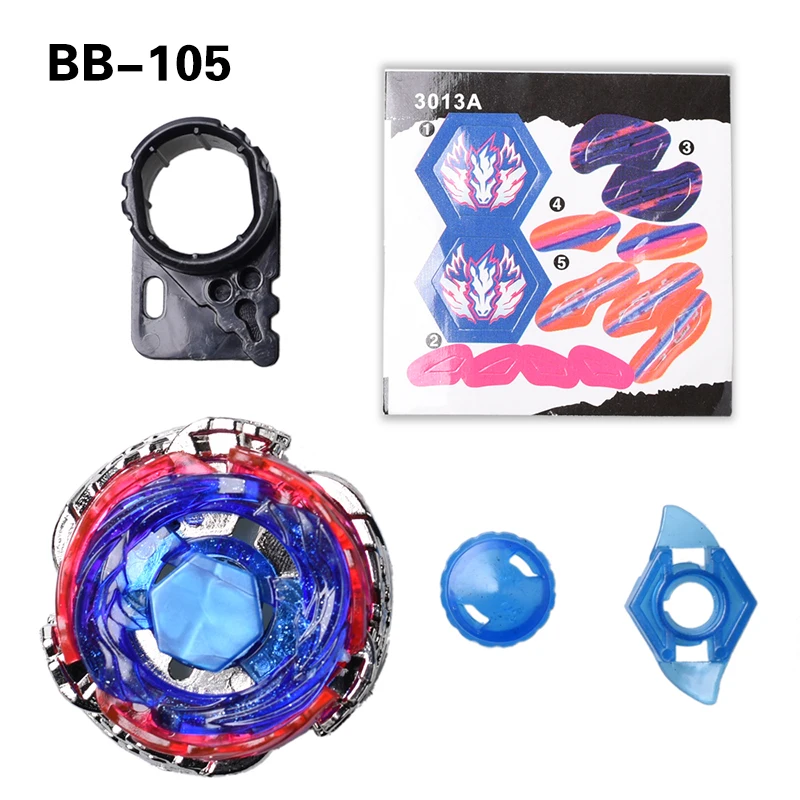 Спиннинг топ Gyros Burst металлический Fusion 4D BB105 Bayblade с пусковым устройством Pegasus