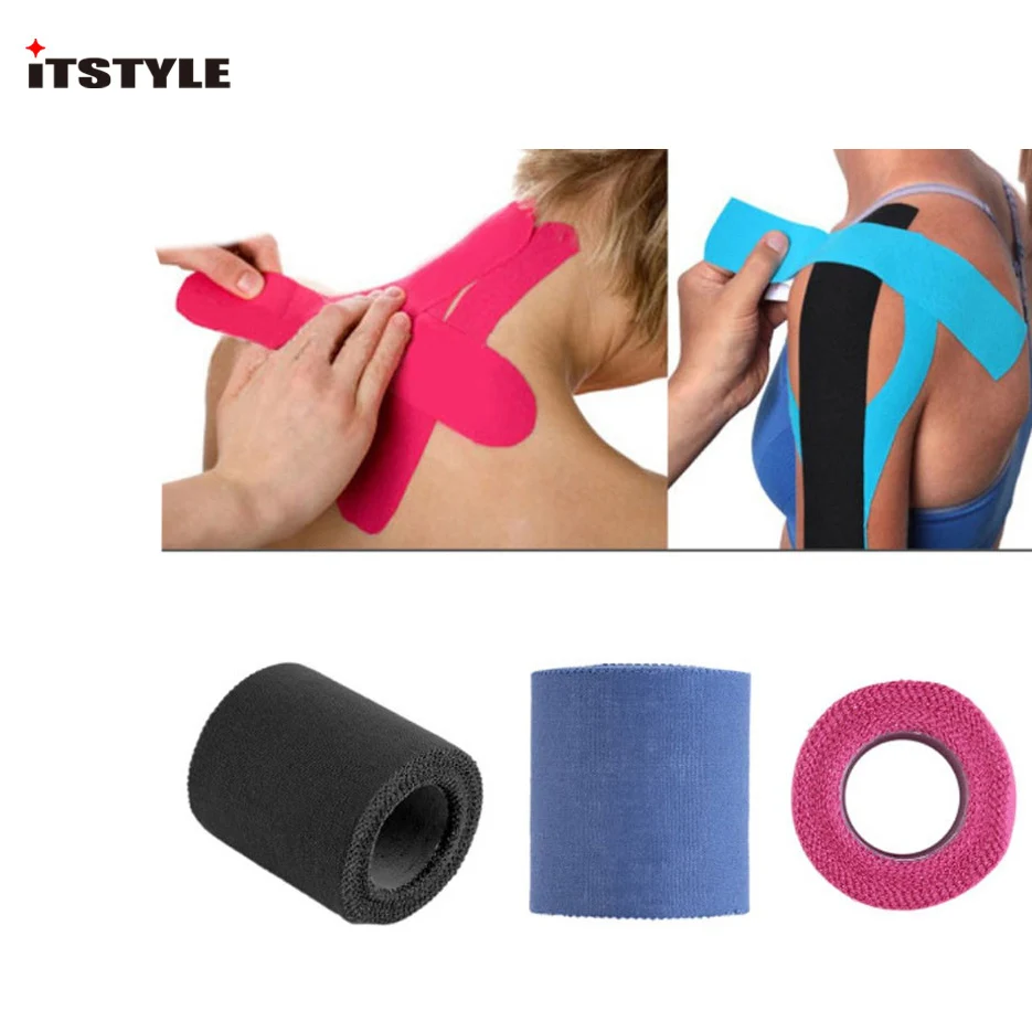 ITSTYLE хлопковые спортивные мышцы скотч Roll эластичный клей терапия Мышцы бинты