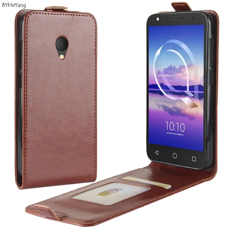 BYHeYang флип-чехол для Alcatel U5 4G 5044 5044D 5044Y 5 0 дюймов чехлы из искусственной кожи чехол