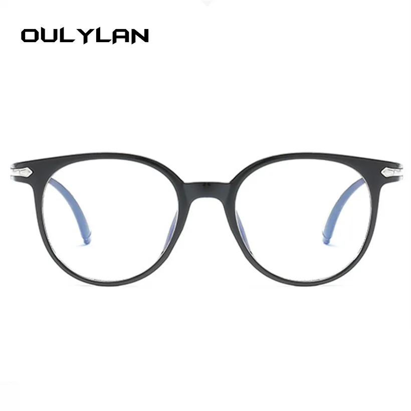 Oulylan, модные женские очки, оправа, винтажные оправы для очков, мужские, Ретро стиль, круглые, прозрачные линзы, оптические очки