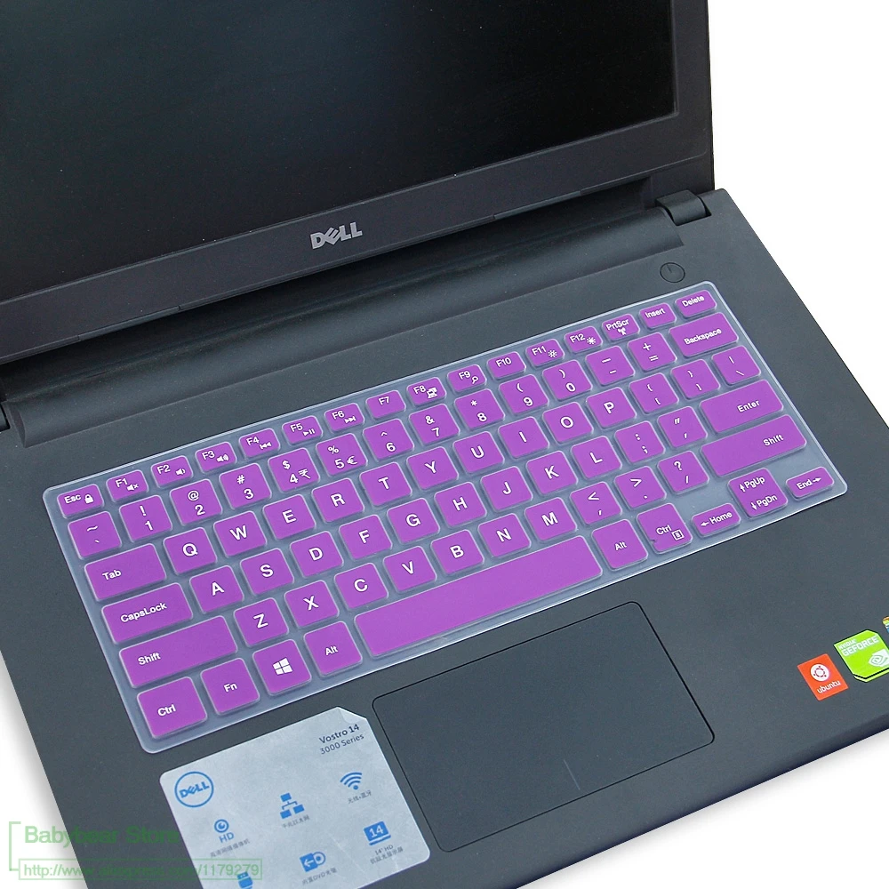 Силиконовый чехол для Dell Inspiron 14 Vostro 7000 7460 Φ Ins Ins15 Ins14 7560 дюймов|Чехлы клавиатуры| |
