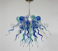 free shipping small shape modern blown glass contemporary crystal chandelier