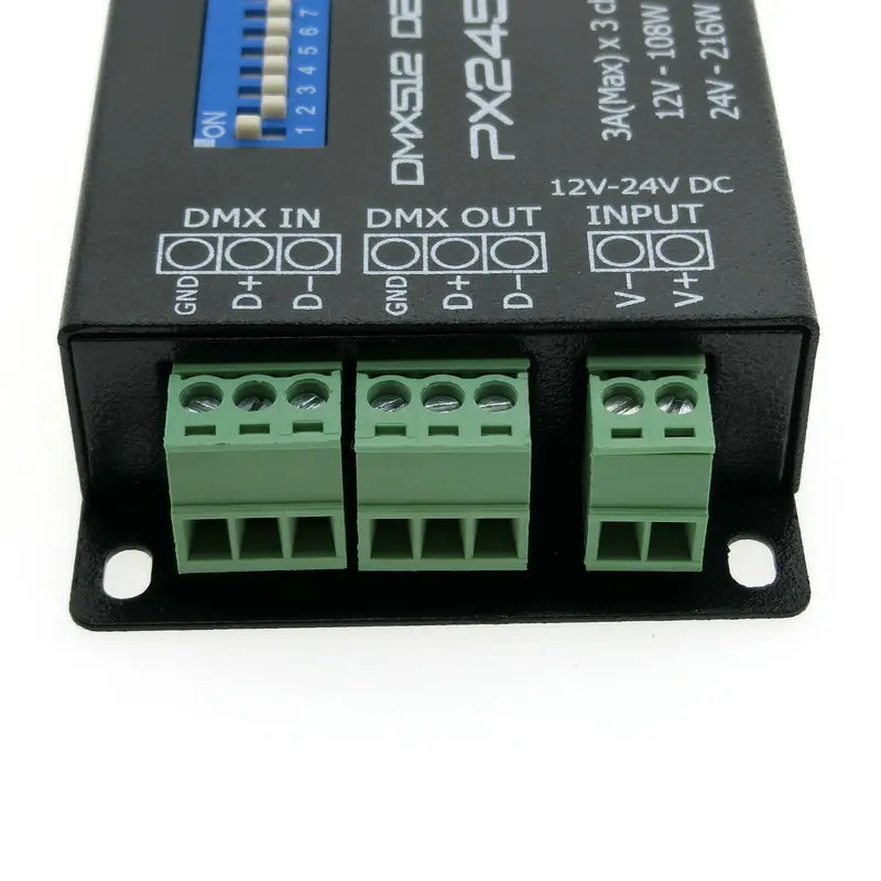 5 Шт. PX24506 DMX Декодер Драйвер 9А 512 Усилитель 12 В ~ 24 5050 RGB LED Light | Лампы и освещение