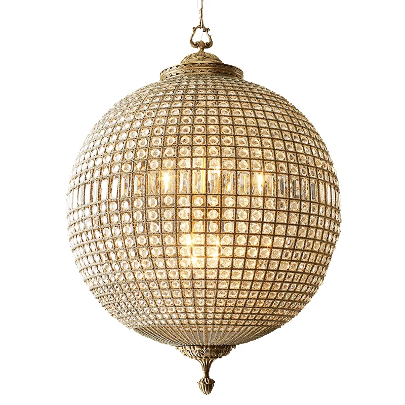 

large crystal copper round chandelier antique brass vintage bronze sphere chandelier 8 light globe hanging russia light fixtures