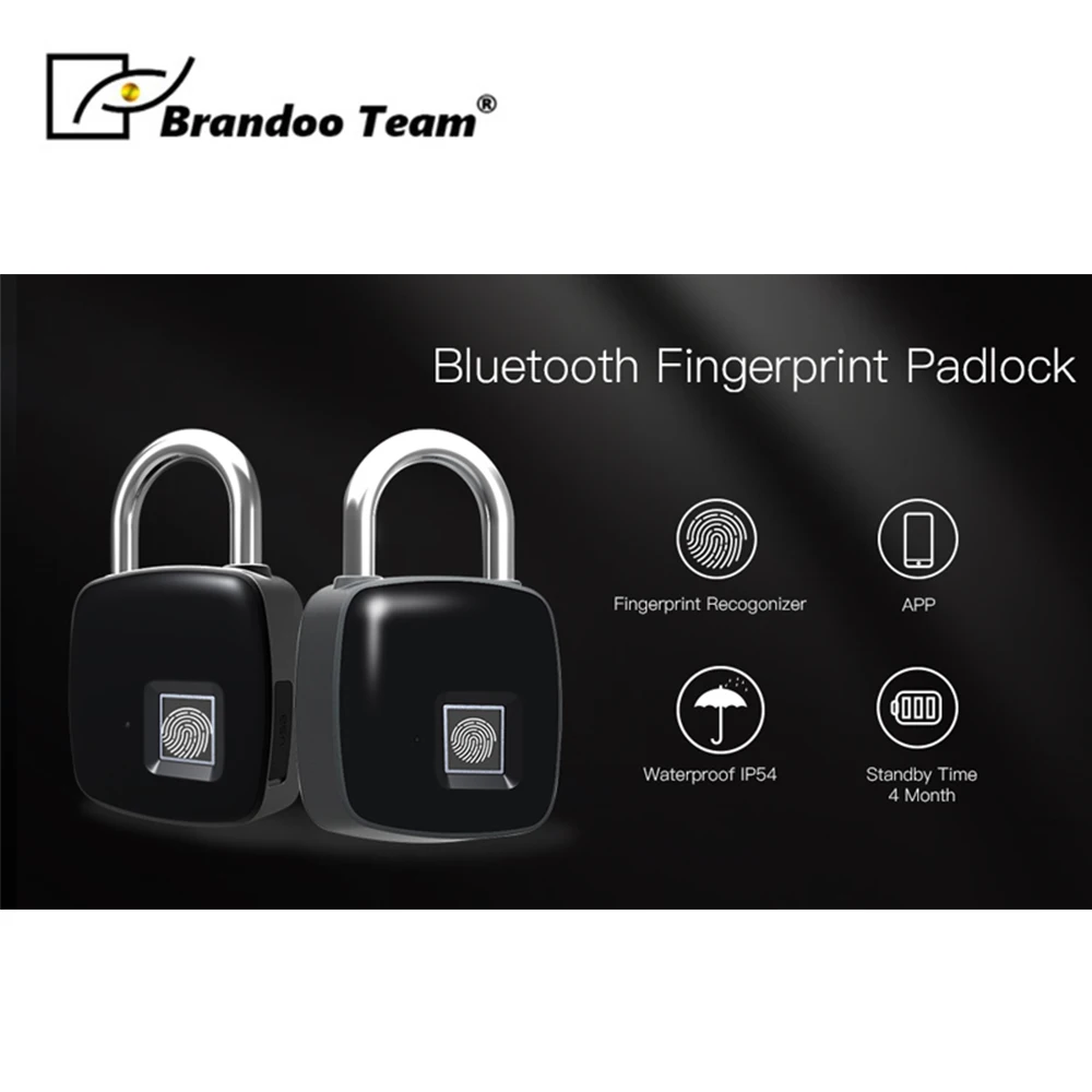 P3 + новейший высококачественный портативный Bluetooth умный замок для отпечатков