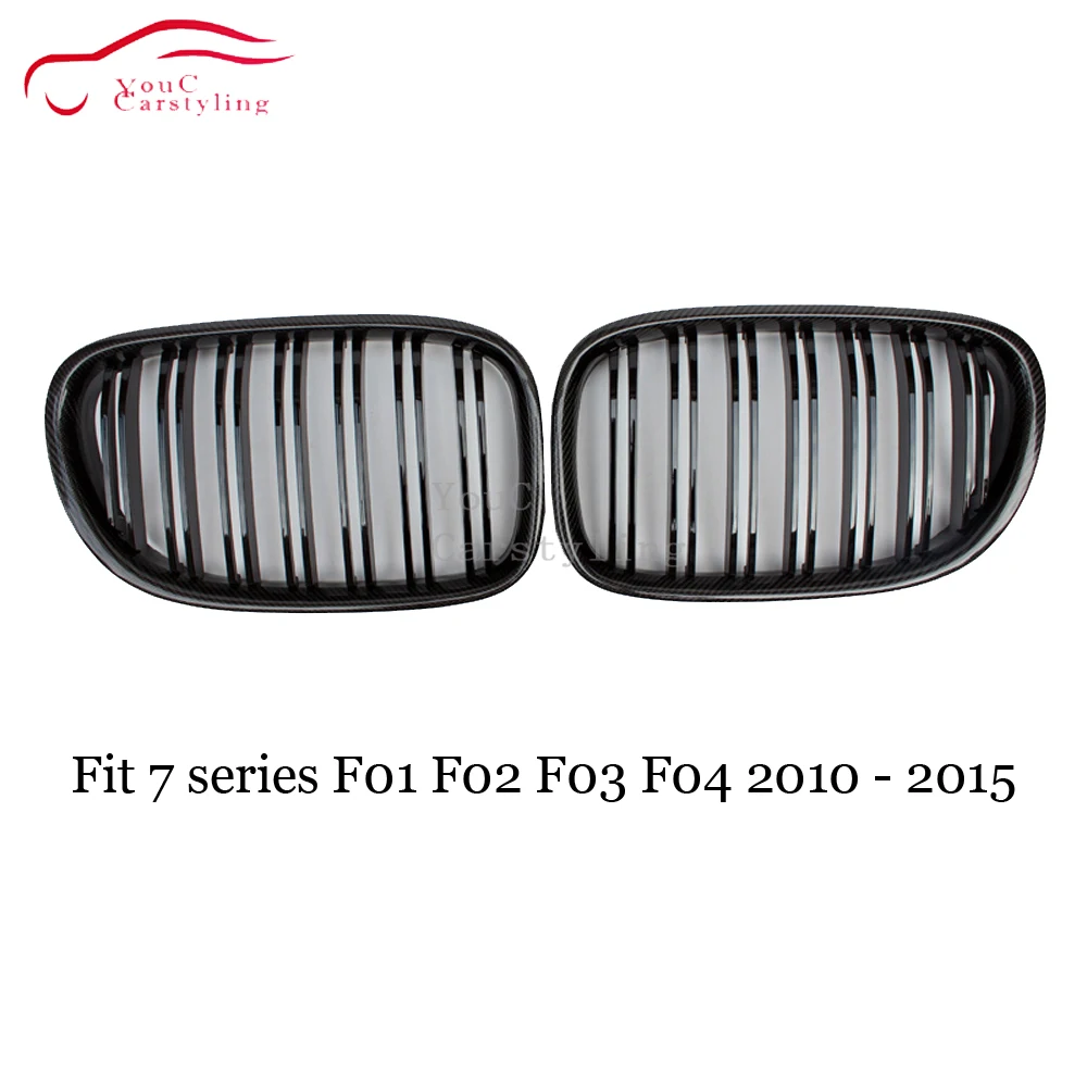Передняя решетка радиатора F01 из углеродного волокна для BMW 7 серии F01/F02/F03/F04 sedan 740i