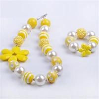 2020 promotion collar african beads jewelry set jewelry set new arrival the latest popular kids chunky necklaces wholesale