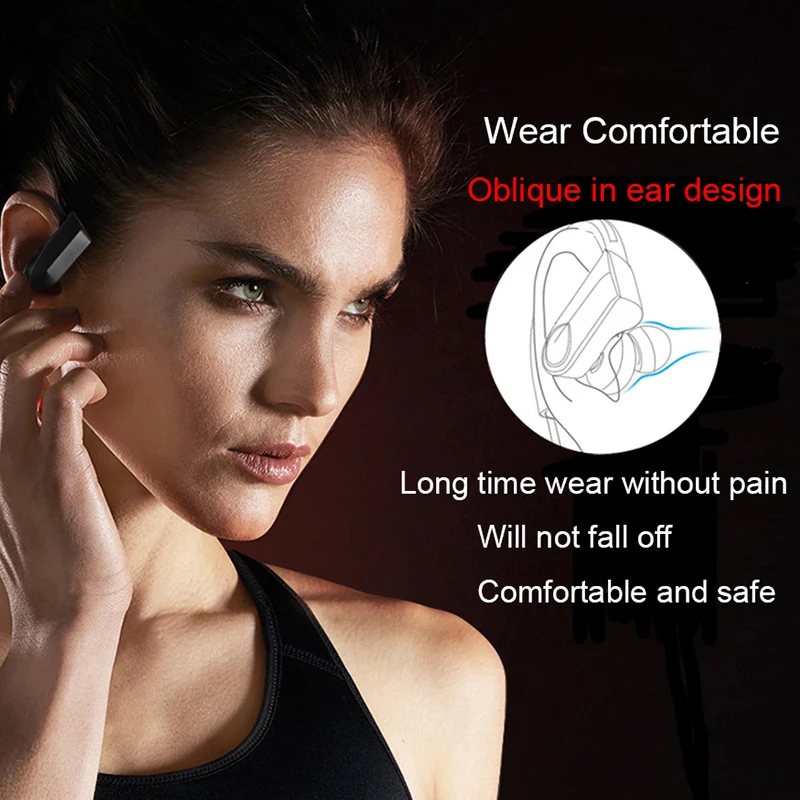 K98 Bluetooth совместимые наушники Беспроводные с ушным крючком Спортивная гарнитура