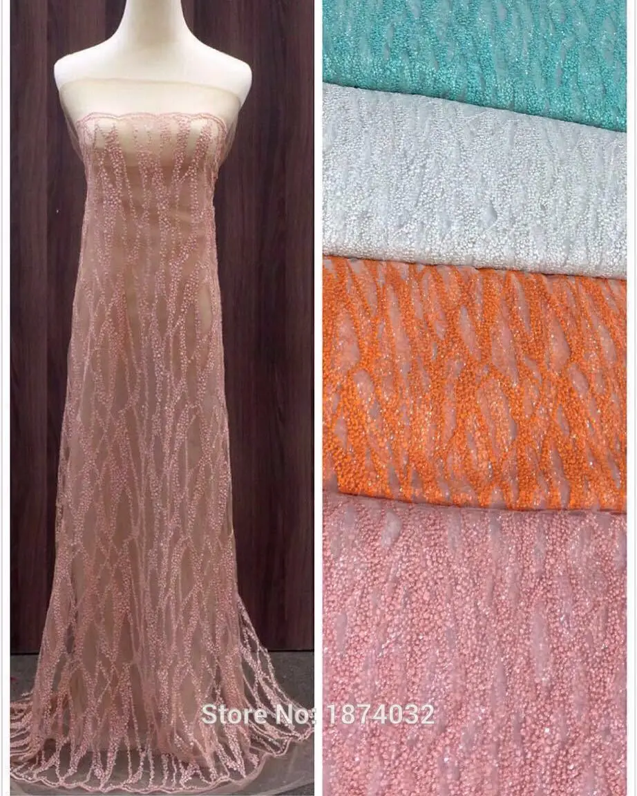 Оптовая цена высокое качество Африканское кружево французские блестки