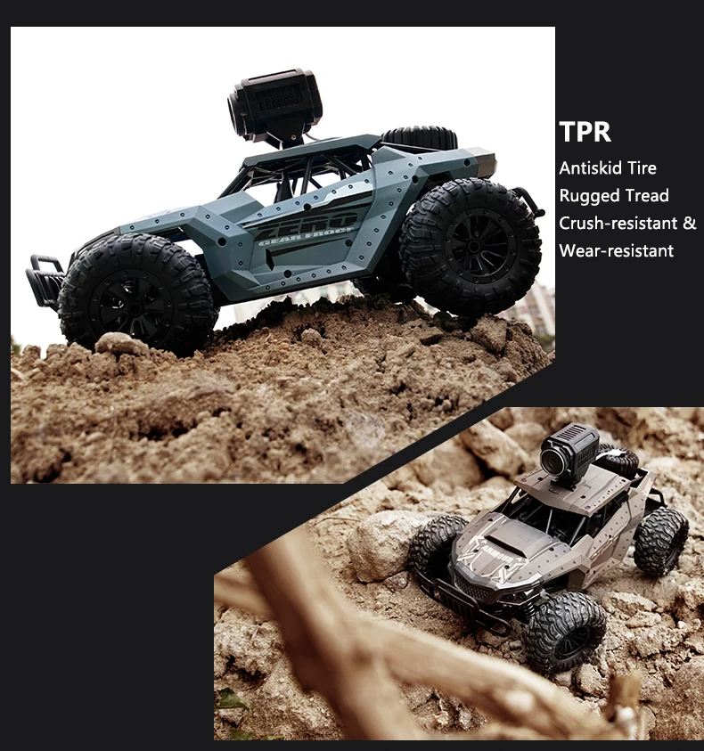 Радиоуправляемая машина с камерой 720P Полная функция 4WD Радиоуправление высокая скорость внедорожника 2,4 ГГц пульт дистанционного управления led Carros