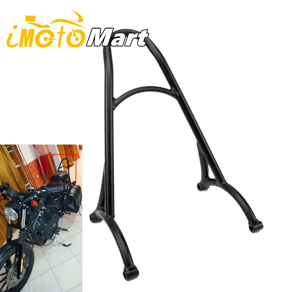 

Черная мотоциклетная короткая спинка для пассажиров, для Harley Sportster XL Iron Nightster 883 1200 2004-2017 2016 2015 2014 13