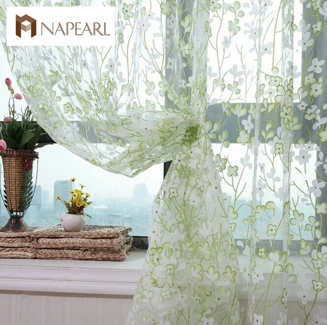 NAPEARL деревенский стиль дерево дизайн отвесный занавес тюль ткань для оконных штор