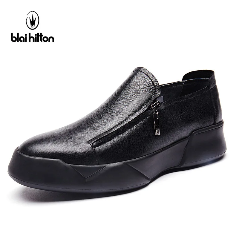 Blai Hilton Fashion men shoes Genuine Cow Leather Breathable/Comfortable Men's Casual Shoes | Обувь