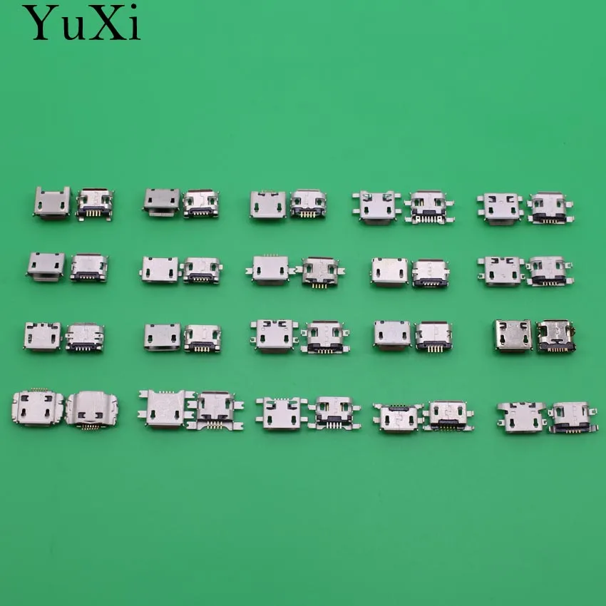 Юйси 20 моделей Micro USB Jack 5P 5pin usb разъем для зарядки Mix SMD DIP V8 порт зарядки данных разъем
