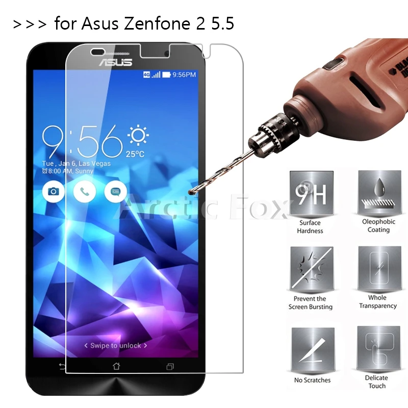 2 шт./лот закаленное Стекло для Asus Zenfone 5 ZE551ML Экран протектор Защитная пленка Для