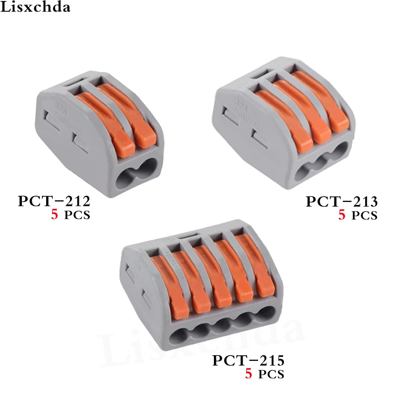 Соединитель wago 15 шт. PCT-212 213 215 5 Американская классификация проводов 2р + 3P P