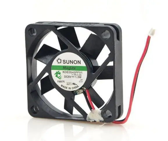 

Original SUNON 4510 KDE0545PFV1 45*45*10MM DC 5V 1.3W 4.5CM 2-wire silent cooling fan