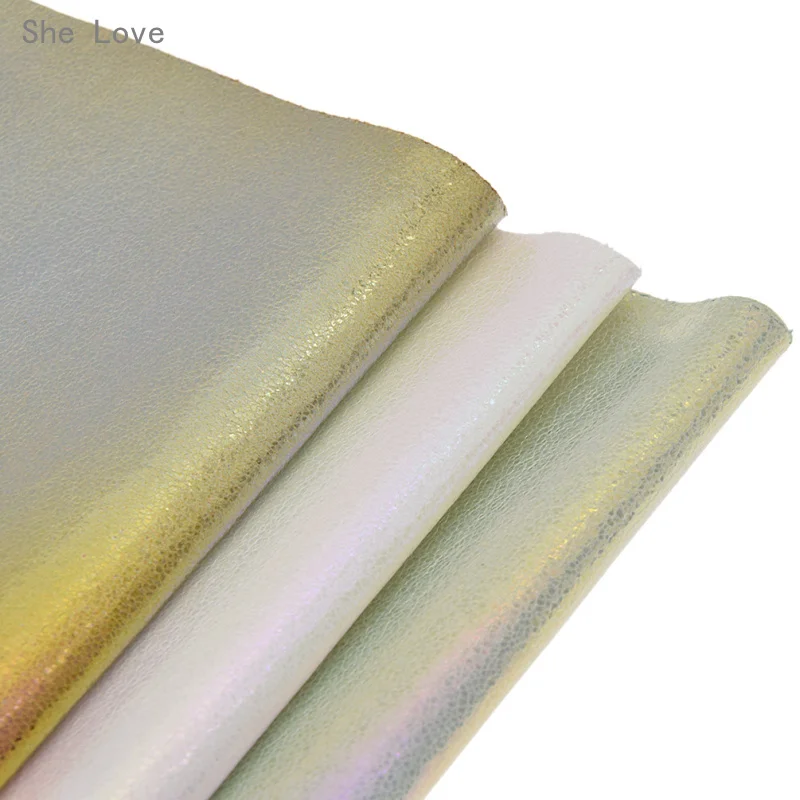 Она любит A4 радужные кожа ткань DIY Материал для сумки из натуральной кожи обувные