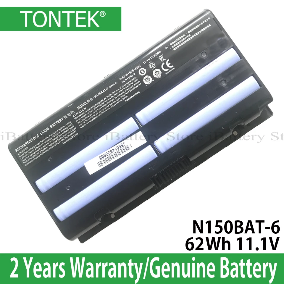Аккумулятор N150BAT-6 для Clevo N150SD N155SD NP7155 NP7170 ThundeRobot G150T G170T Hasee Z6 Z7 Z7M G6 6-87-N150S-4292 |