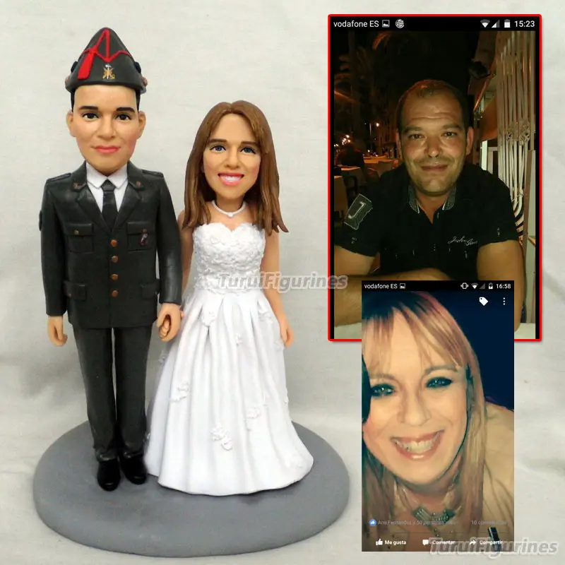 Collectible OOAK Dollhouse polymer clay custom dolls real person face crafted art work doll figurine from picture wedding gifts | Дом и сад