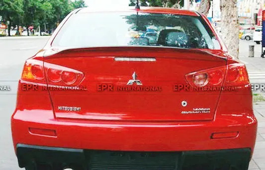 Для Mitsubishi Evolution EVO 10 FRP внешний Duckbill задний багажник спойлер стекловолокно крыло