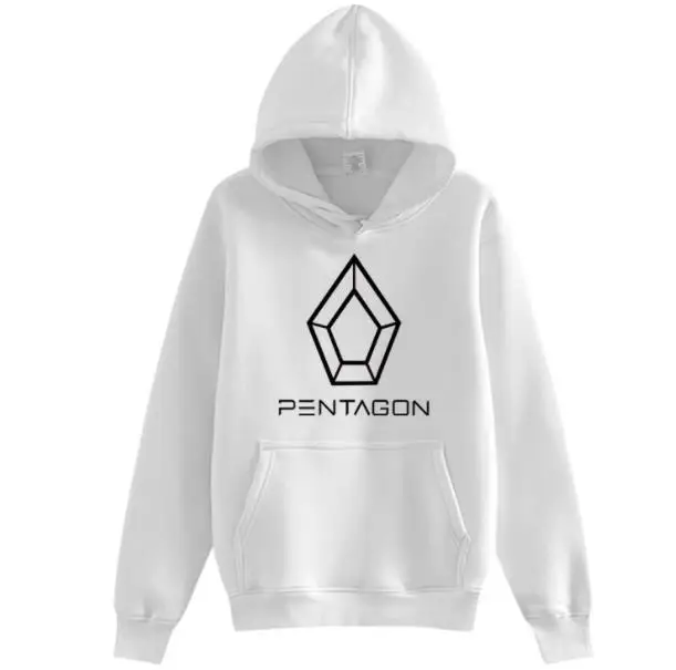 

Новое поступление, флисовые/тонкие толстовки с принтом логотипа PENTAGON kpop, Модный пуловер унисекс, Свободный свитшот