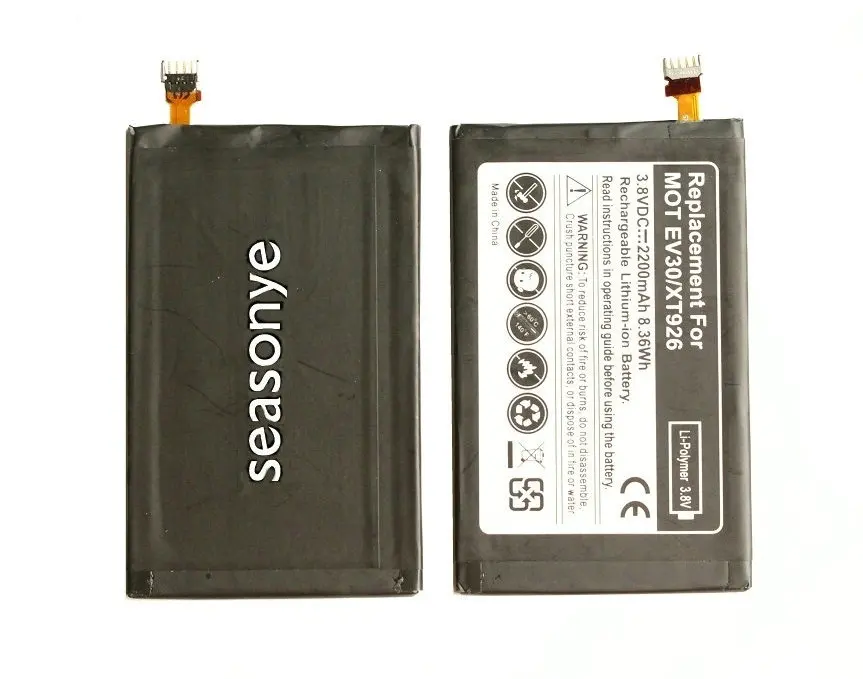 Seasonye 2200mAh MOT EV30 сменный литий полимерный аккумулятор для Motorola Verizon Droid RAZR HD XT926 XT925
