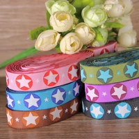 1yardpack 5816 mm backpack dog rope diy handmade accessories ribbon computer embroidery star pattern ribbon t 088
