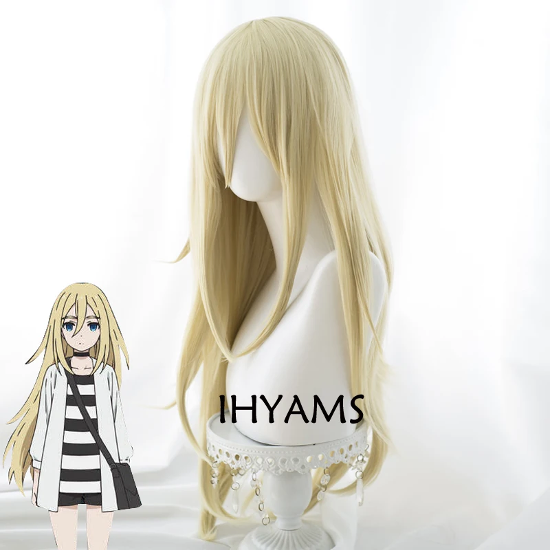 

Anime Angels of Death Rachel Gardner Ray 80cm Long Straight Blonde Cosplay Wig Synthetic Full Hair + Wig Cap