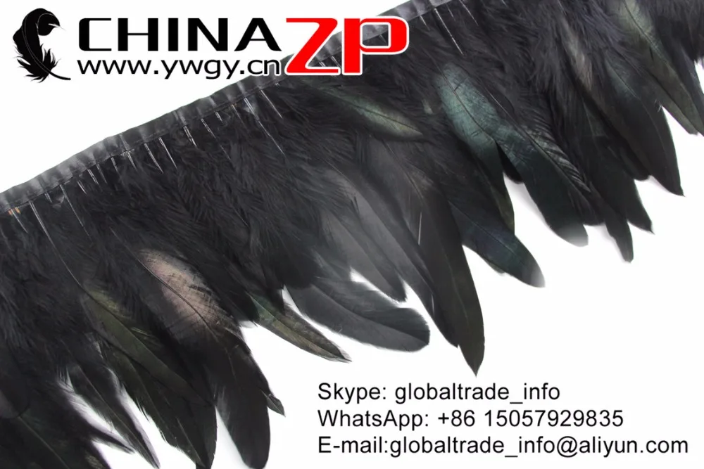 Завод CHINAZP оптовая продажа 10 ярдов/Лот изящная окрашенная черная петушиная