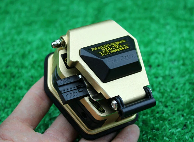 

High precision skl-6c Gold fiber cleaver common cold then hot melt fiber cleaver, covered wire cable Fiber Cleaver Free shipping