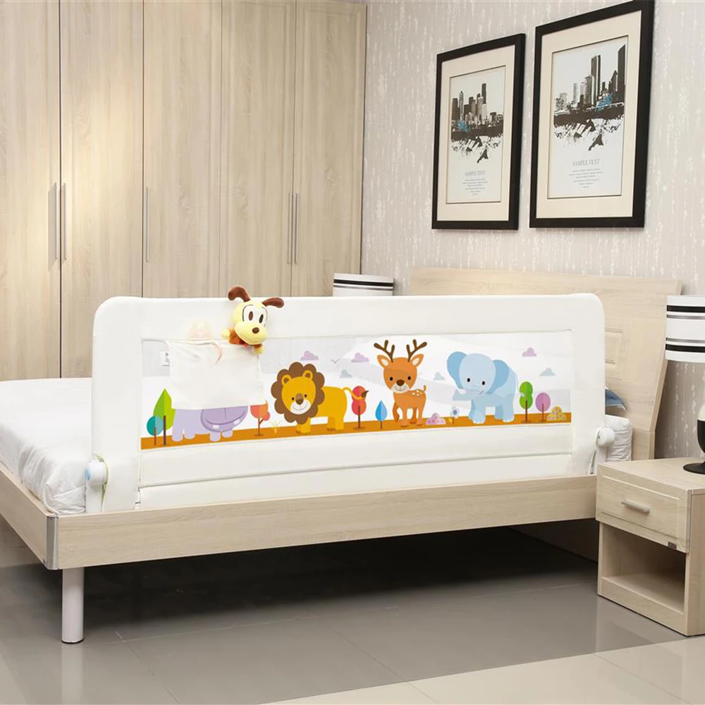 Ограждение для детской кроватки с карманом ограждение кроватки|safety guardrails|baby bed