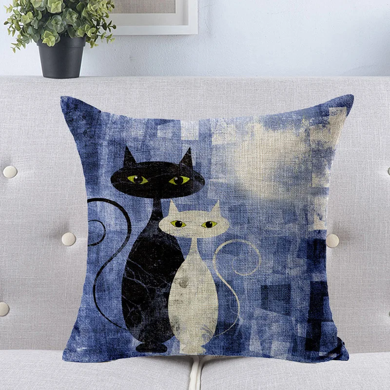 2016 Dog/cow/emoji/cat collection pillowcase Top Decorative Throw Pillows Case Linen Cotton Cushion Cover Creative Decoration | Дом и сад