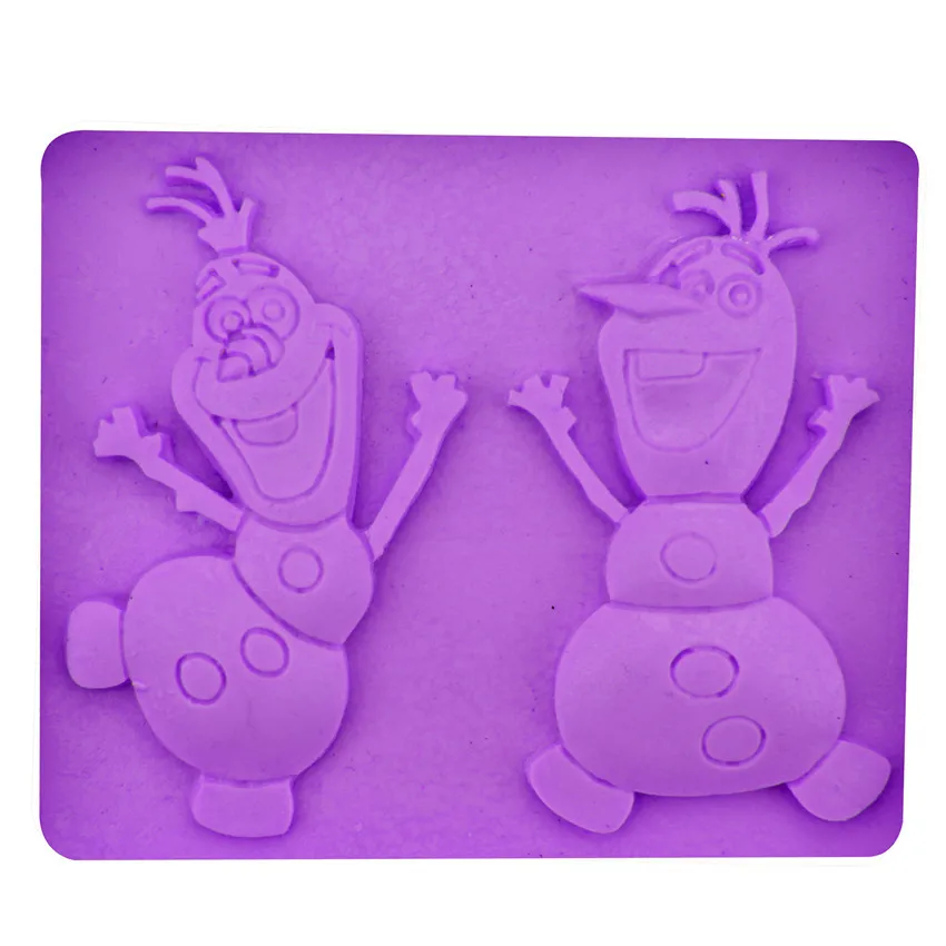 Снеговик мультфильм силиконовые формы торт шоколад Мыло Плесень Фондант выпечки