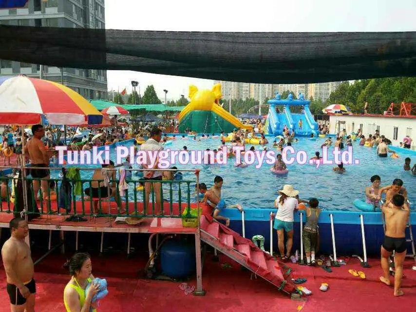 durable above ground pool Metal Frame Round Swimming Pool | Спорт и развлечения