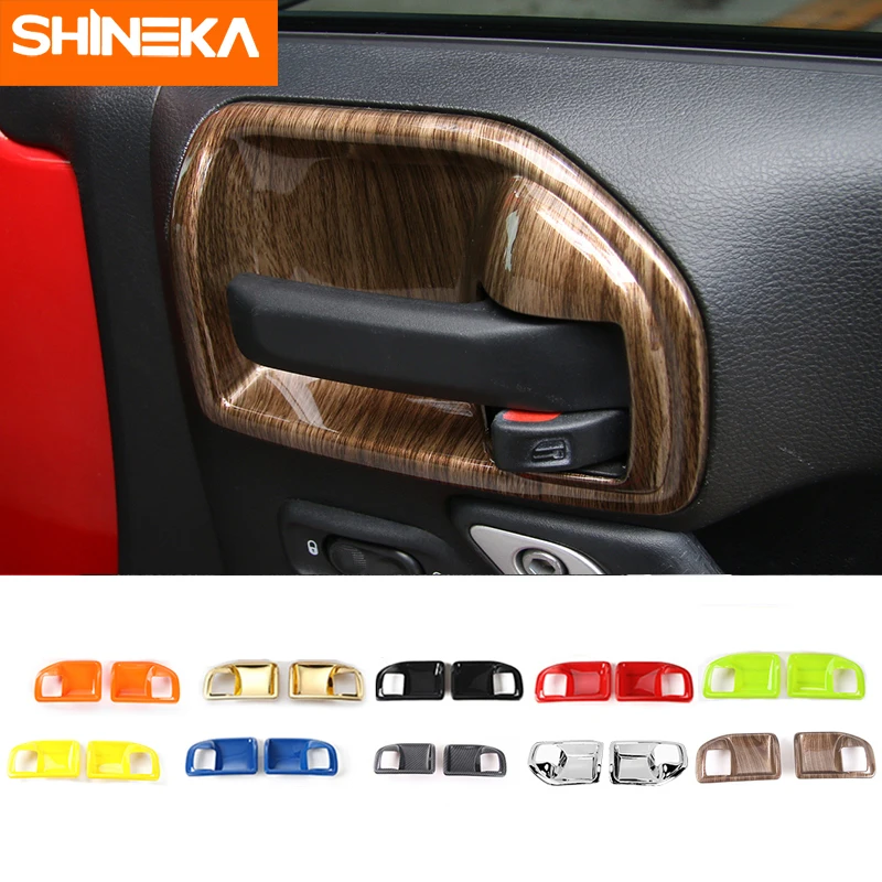 Внутренние молдинги SHINEKA для Jeep wrangler jk 2 двери внутренняя дверь чаша 2011 2017
