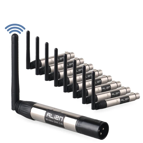 1T8R ALIEN 2,4G DMX512 Dfi беспроводной передатчик приемник контроллер с антенной для DJ Дискотека вечерние музыка DMX светодиодный сценический лазерный свет - Цвет: 1T8R