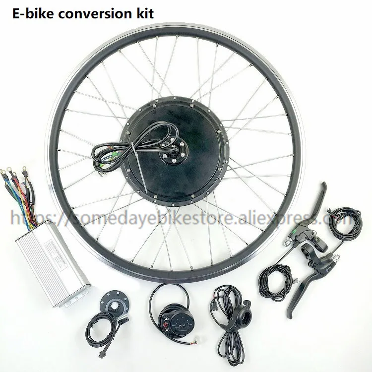 Когда-нибудь 48V1500W набор для переоборудования электрического велосипеда 20 24 26 27,5 28 29 700C Задняя кассета Мотор Ступицы Колеса с LED900S дисплеем