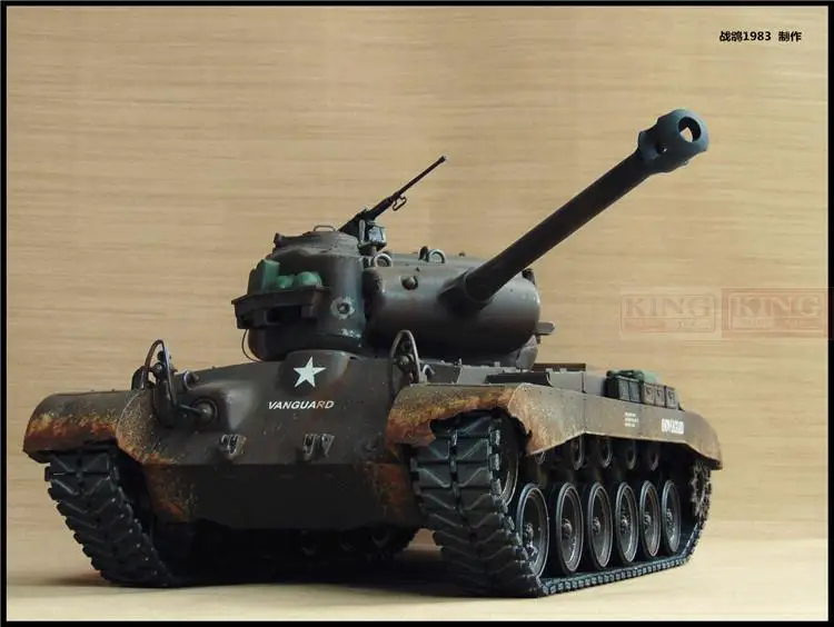 KNL хобби Хэн, 1:16 Першинг RC пульт дистанционного управления Танк модель литейное оборудование для толстое покрытие краски, чтобы сделать старый обновления