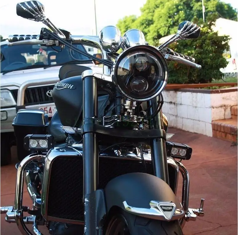 1 шт. промоакция 5 75 дюймов Круглый проектор 40 Вт лампы фар ближнего и дальнего