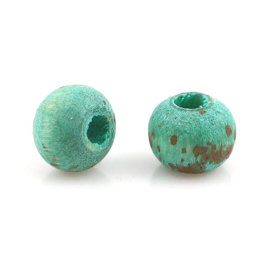 DoreenBeads деревянные бусины Круглые разноцветные пятна около 5 мм (2/8 &quot) Диаметр