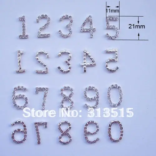 (M0428) 11 мм x 21 rhinestone number 0 9100 шт./лот серебряное покрытие|rhinestone numbers|lot lotlot 100pcs |