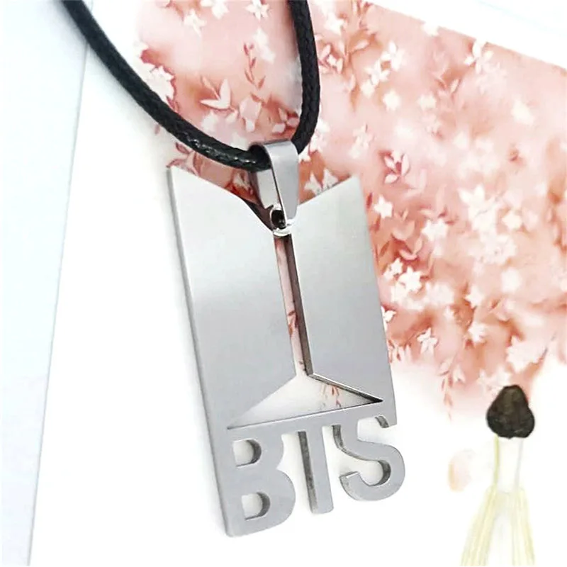 Новинка 2018 BTS bangtan мальчики титановая стальная цепь модное ожерелье кулон