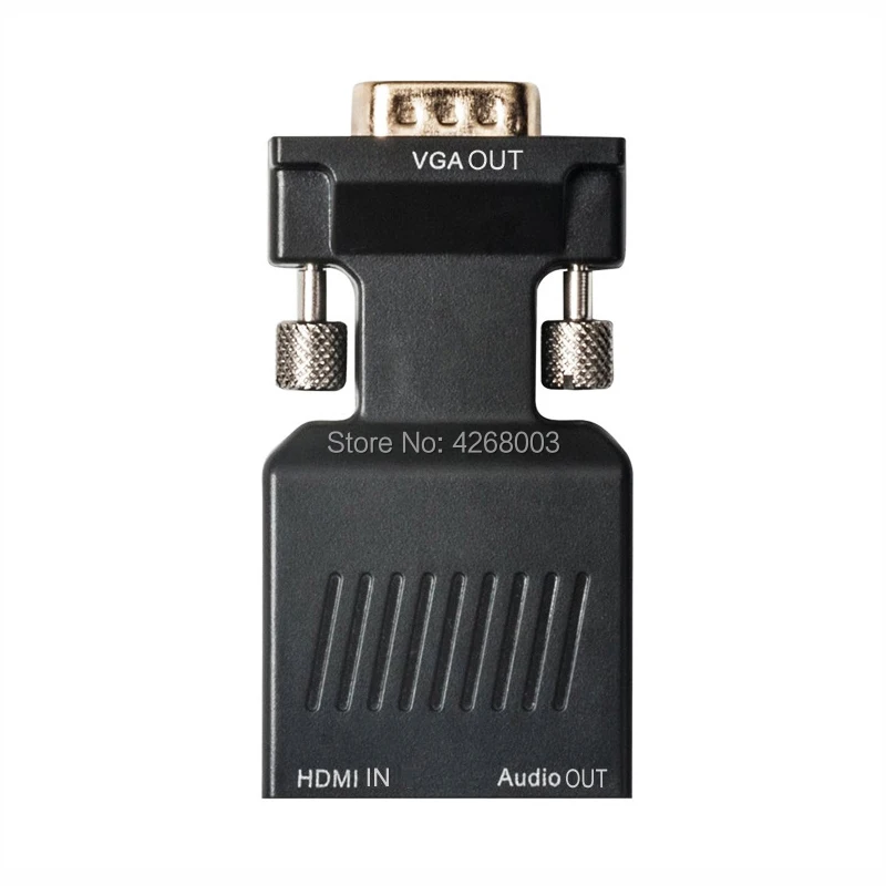 HDMI Женский к VGA Мужской Аудио кабель видео конвертер адаптер hdmi vga с золотом 1080 P