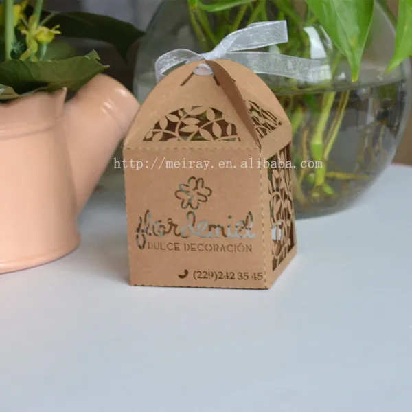 100 шт./лот коробка из крафт бумаги с персональным логотипом/дизайн подарочной