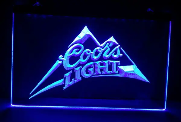 B 18 светлое пиво Coors Бар Паб Клуб 3d знаки светодиодный неоновый Световой значок